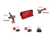 FESTA SHARE 20V værktøjssæt med to maskiner, batterier, oplader og transporttaske