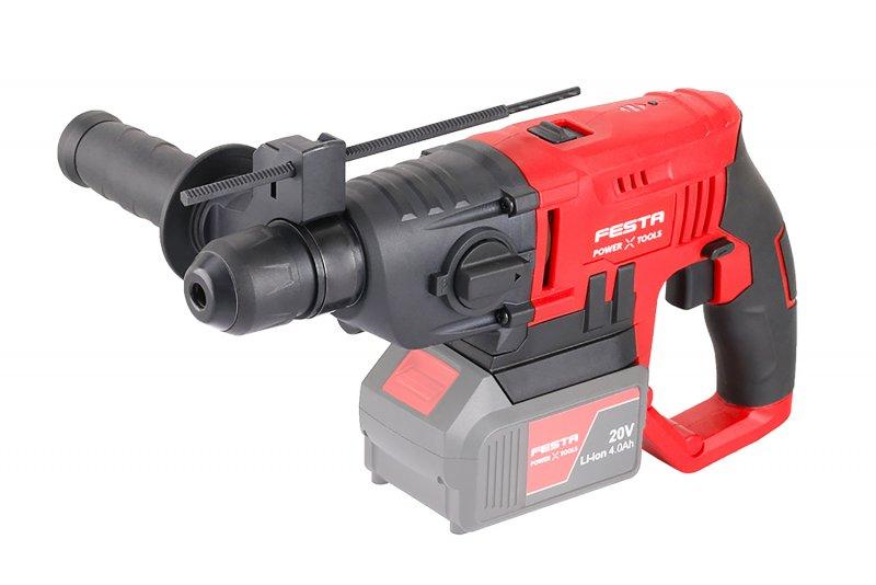 FESTA SHARE 20V akku-borehammer med SDS Plus-fæste og sidehåndtag