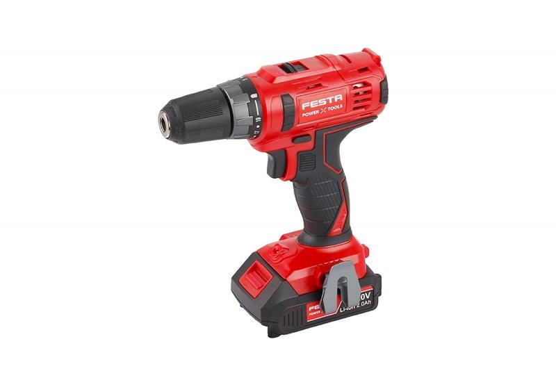 FESTA SHARE 20V bore- og skruemaskine med batterier, oplader og kuffert